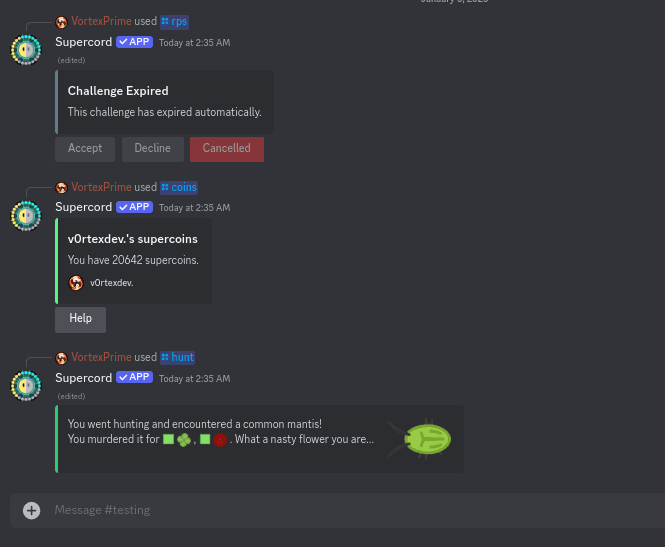 Supercord (verified discord bot)